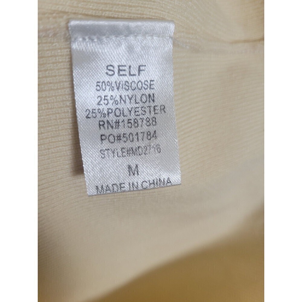 Anthropologie MABLE Size Medium Sweater Dress Cream with connected belt - Picture 6 of 6